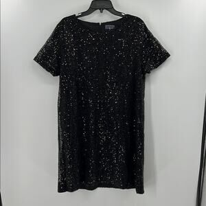 Duffield Lane All over Sequin Mini Dress - Black - XL